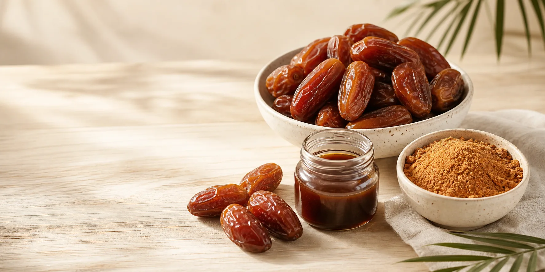 Deglet Nour, sirope y polvo de dátil